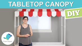DIY Tabletop Canopy Tent | PVC Pipe Carnival Booth & Lemonade Stand