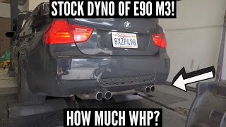HOW MUCH WHP DOES A STOCK BMW E9X M3 MAKE! | 2011 Bmw M3 Dyno Session @abc.garage