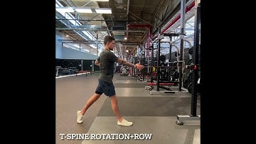T-Spine Rotation + Row