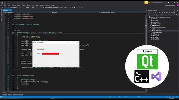 visual c++ Qt 04 : QPushButton, Signals, Slots