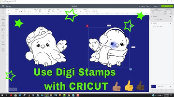 DIGI Stamps for Stickers or Cards - Cricut Explore and Design Space