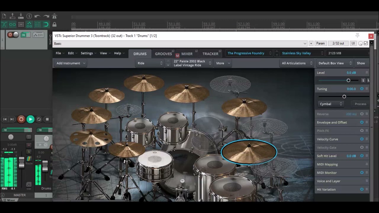 Kyuss One Inch Man Drum Track