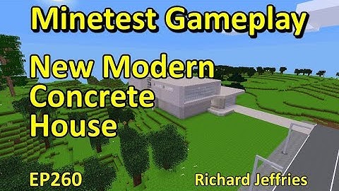 Minetest Gameplay EP260 New Modern Concrete House