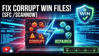 How to scan  and repair corrupt files on windows