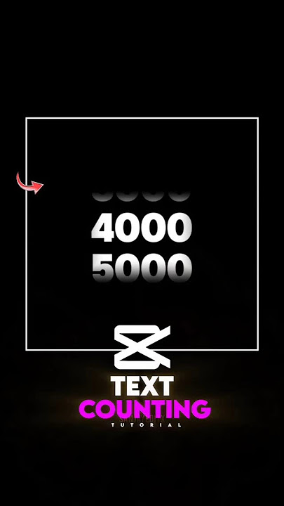 TEXT COUNTING EFFECT IN CAPCUT #capcut #edit #shorts
