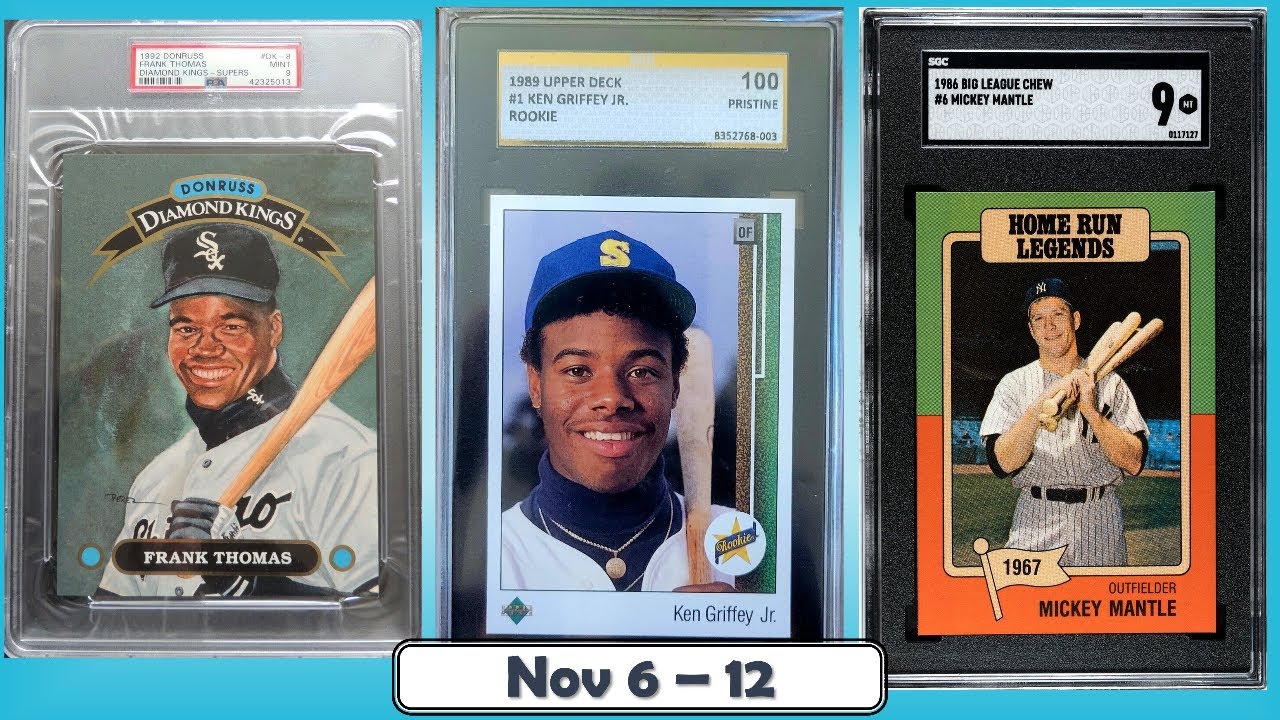 TOP 10 Highest Selling Baseball Cards from the Junk Wax Era on eBay