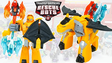 Transformers Rescue Bots Knight Watch Bumblebee Wingblaze Freezer Burn Double Dragon