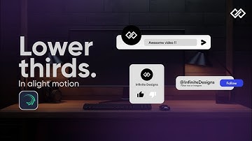Lower thirds  |  fully customisable lower thirds  |  Alight motion