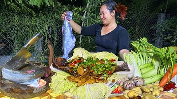 #wow Yummy Ginger sauce with fry Spot pangasius fish Amazing Rural Life #naturallifetv #cookingvideo