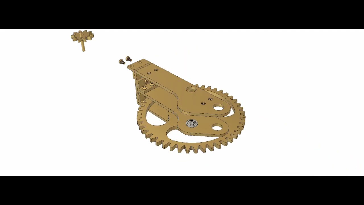 Making my first all brass clock.