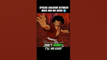 Special Dialogue Between Whis And Mr Satan 🤯 #crashout #mrsatan #sparkingzero #dragonballz #dbz