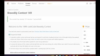 Leetcode BiWeekly Contest 149 LIVE || #leetcode  #coding #programming #contest