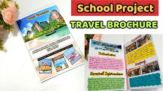 DIY Andaman and Nicobar Island Travel Brochure | School Project Excellence