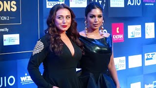 Rani Mukerji & Bhumi Pednekar pose together at Pinkvilla Style Icons Awards Show | Shudh Manoranjan