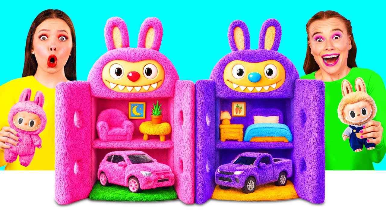 Строим Удивительный Кукольный Домик для Лабубу от GoFun Challenge