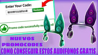 NUEVOS PROMOCODES COMO CONSEGUIR AUDIFONOS GRATIS (TealTechnoRabbitHeadphones) HOW TO GET HEADPHONES