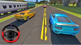 Trains vs. Cars Racing Gameplay - Bullet Train vs Car Racing Gameplay - Android Gameplay screenshot 5