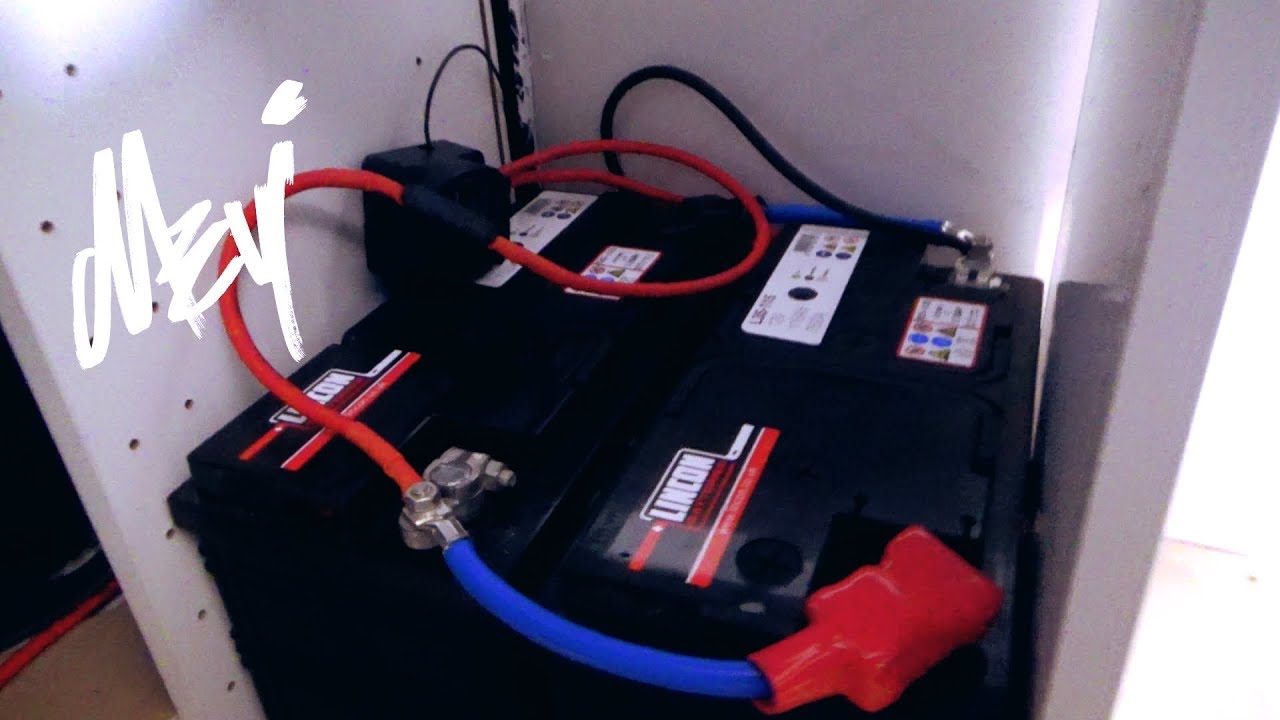 33: Van leisure batteries, split charge & additional 19v supply - YouTube