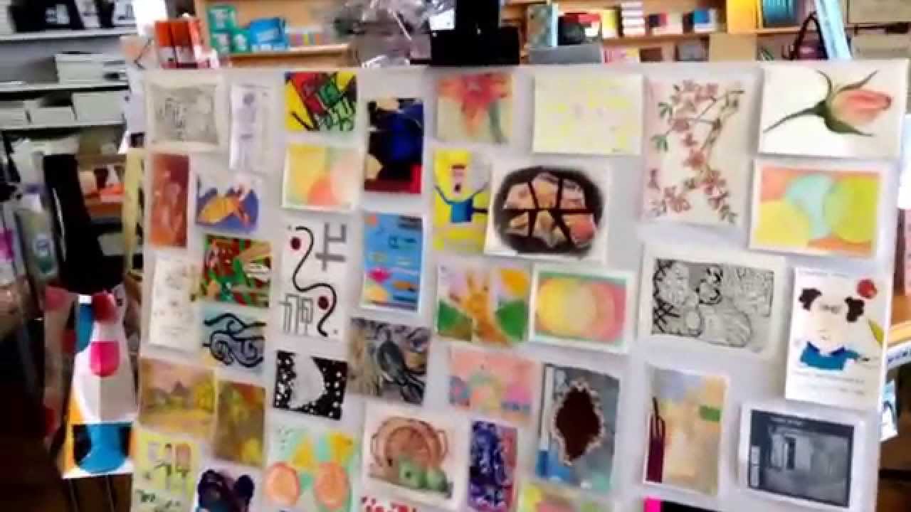 Lehigh Valley Postcard Project gathering at Blick Art Materials