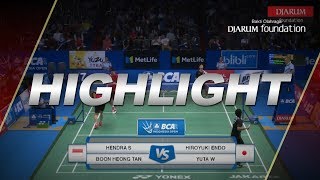 Hendra Setiawan/Boon Heong (INA/MAS) vs Hiroyuki Endo/Yuta Watanabe (JPN)