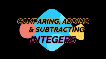 INTEGERS : COMPARE, ADD & SUBTRACT USING TILES