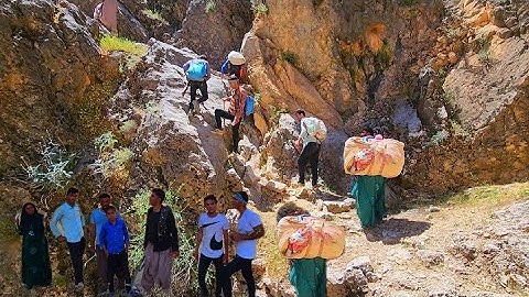 Migration through the difficult and dangerous paths of 2023 Iranian tribes