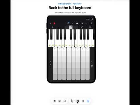 Video thumbnail: Hi Piano: beat above the keys when half-folded
