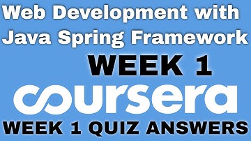Web Development with Java Spring Framework week 1 coursera quiz answers | Web Development Coursera