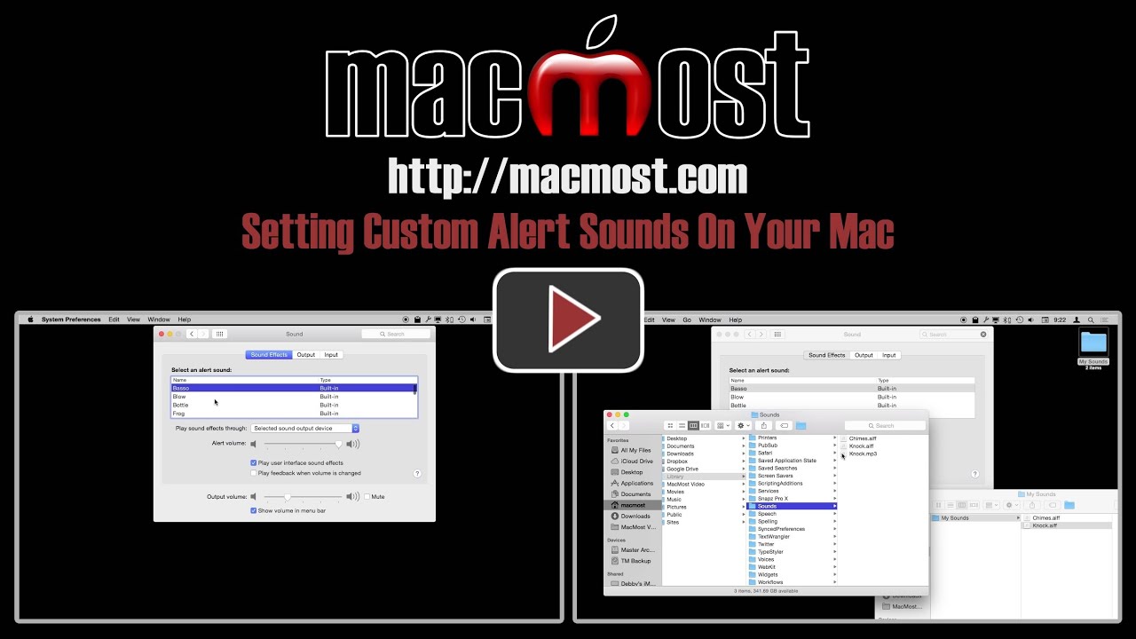 Setting Custom Alert Sounds On Your Mac (1062) YouTube