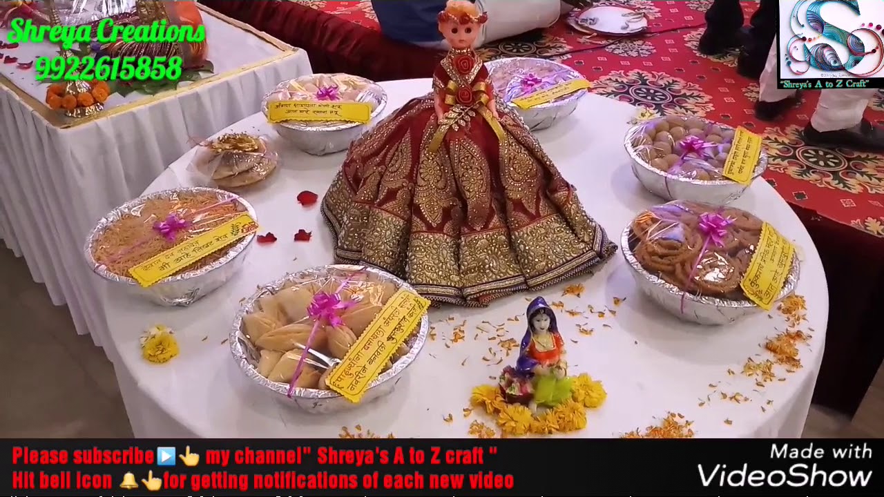Rukhwat decoration by Shreya's A to Z craft (Wedding Desiner)at Swojas palace ,Pune YouTube