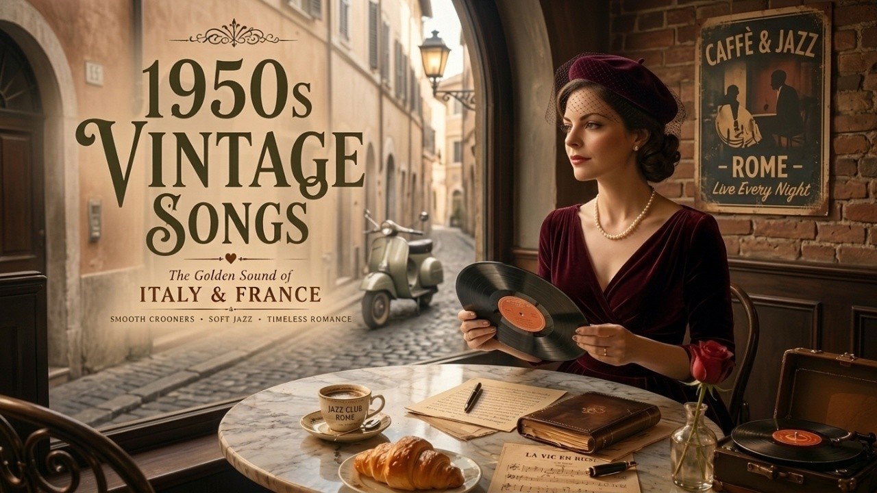 Golden Age Crooner Music 🎶 Vintage Songs Inspired by 1950s Europe