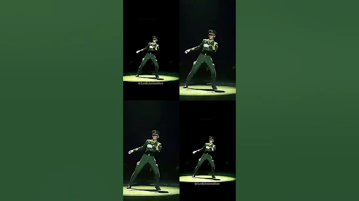 Chinese Military Dance x Kpop Demon Hunters Animation #kpopdemonhunters #huntrix #animation