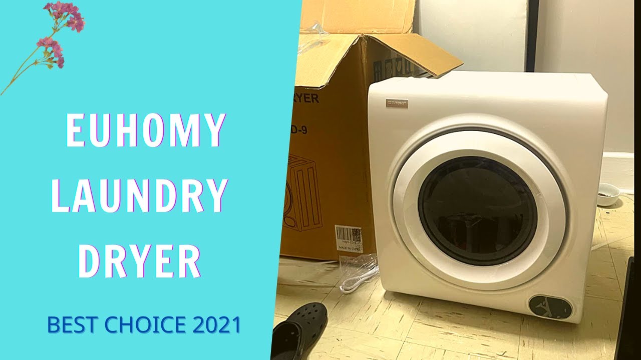 Dryer for Clothes 2.65 cu ft Front-loading Laundry Compact Dryers,1400W Small  Dryer Machine, LED