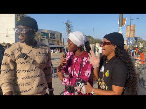 Ndogou des tiktokteurs et influenceurs au rond point yoff avec la bégayeuse😂😂