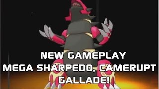 Pokemon OR\/AS Mega Gallade, Mega Sharpedo \& Mega Camerupt GAMEPLAY + PRIMAL ABILITIES