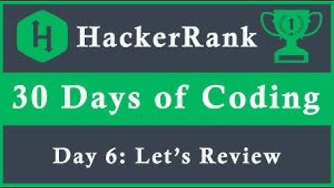 Day 6 : Lets Review (Perfect Explanation in Python) || 30 Days of Code || HackerRank Solution