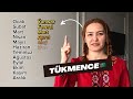 TÜRKMENCE🇹🇲 haftanın günleri, aylar ve mevsim isimleri.