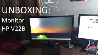 UNBOXING MONITOR HP V22B V22B