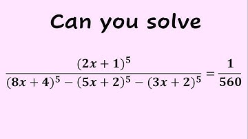 An Outstanding Algebra Problem- Give It A Try!