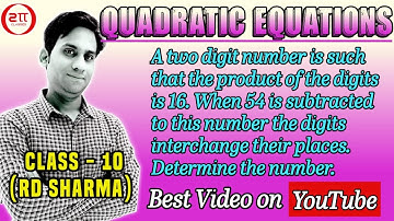 A two digit number is such that the product of its digit is 16. When 54 is subtracted from the numbe