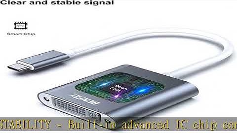 BENFEI USB Type C(Thunderbolt 3) to DVI Adapter, USB 3.1 (USB-C) to DVI-D Adapter Male to Female Co