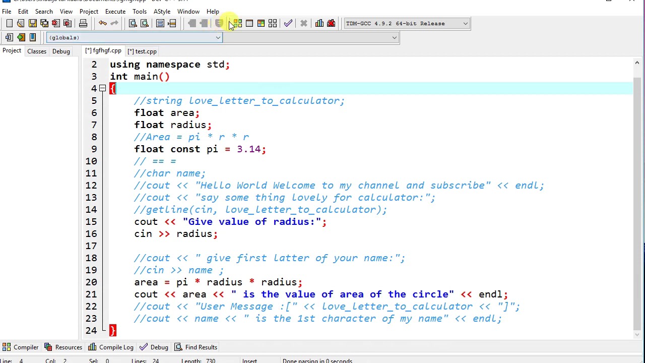 Data Types|Writting a LOVE LETTER in CPP|C++ Series URDU - YouTube
