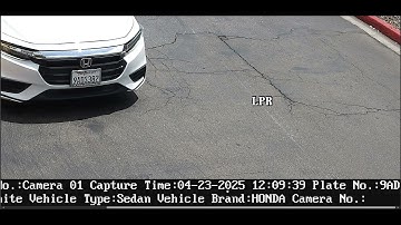 Hikvision License Plate reading camera (LPR)