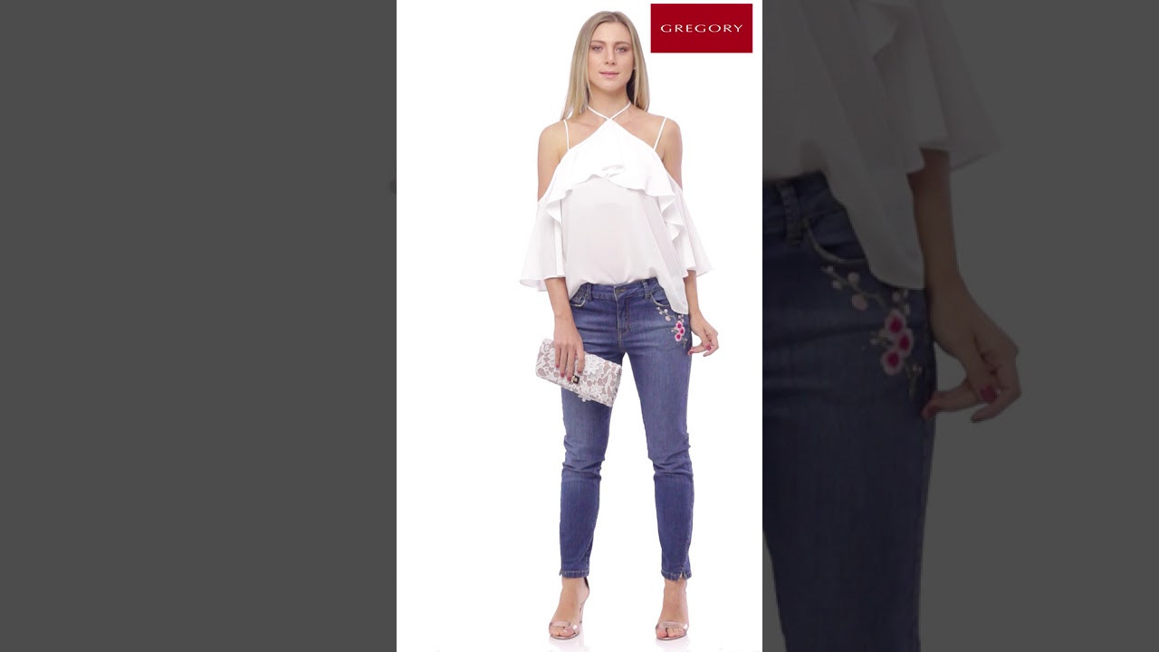 blusa de manga caida