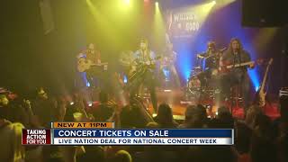 Live Nation announces 20 concert ticket deal in honor of National Concert Week