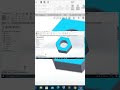 nut design with Solidworks #cad #solidworks #boltandnut
