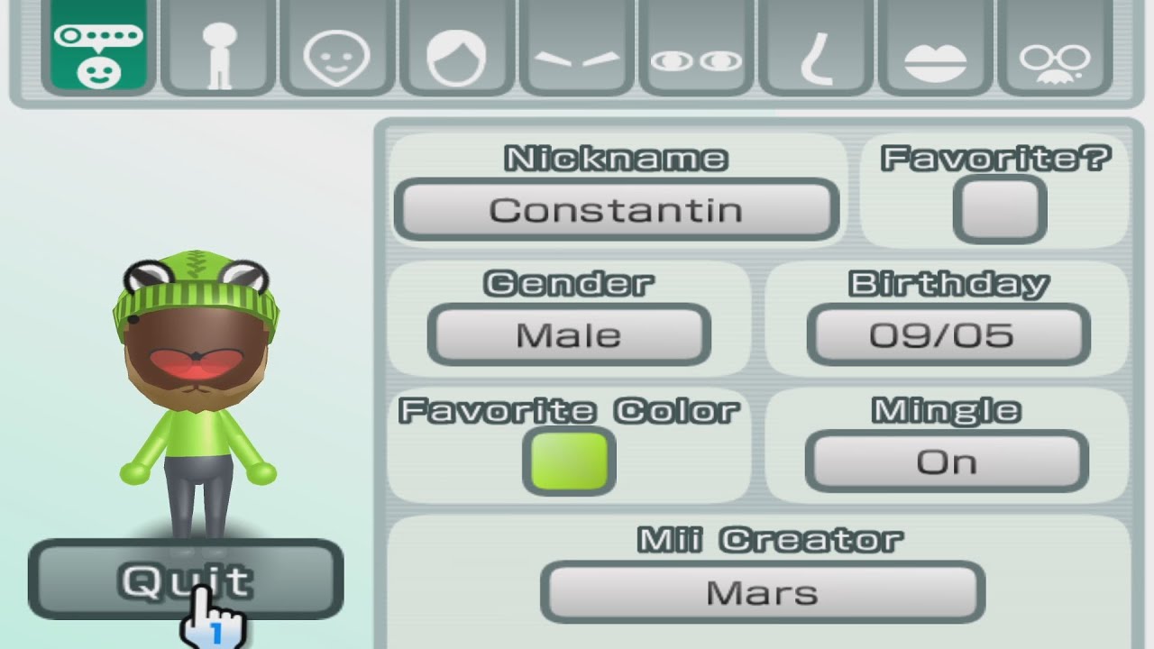 MiIページ　qm Constantine - The Muppets - Mii 3247 - YouTube
