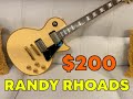 Firefly $200 Gibson Randy Rhoads &#39;74 Les Paul Custom Style Guitar 🔥 Demo / Review / MODS