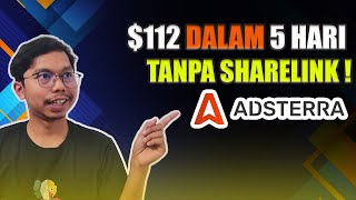 Cara menghasilkan $112 di adsterra TANPA SHARELINK & TANPA WEBSITE | METODE BARU MENGHASILKAN UANG. screenshot 5