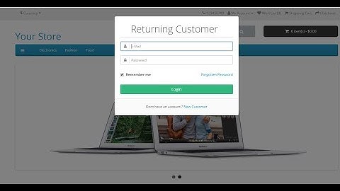 Ajax Popup Login / Register / Forgotten Module For Opencart V3 AND V2